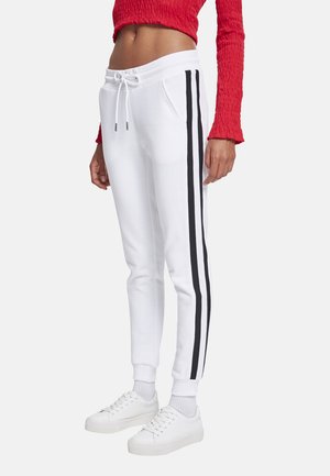 COLLEGE CONTRAST - Joggebukse - white/black/white