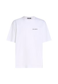 KARL LAGERFELD RELAXED LOGO TAPE - Navadna majica - white