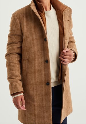 Klassischer Mantel - ochre