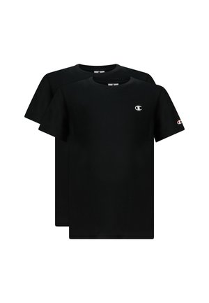 Champion ICONS CONTRAST UNISEX 2 PACK - Βασικό μπλουζάκι - black