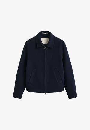 GANT, HANDSTITCHED JACKET - Chaqueta fina - evening blue