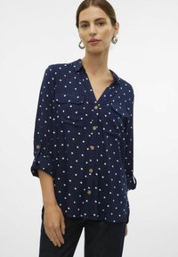 Vero Moda VMBUMPY L/S NEW NOOS - Blusa - navy blazer