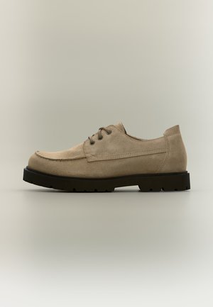 Birkenstock HIGHWOOD MOC LACE LOW LEVE UNISEX - Mocassins - gray taupe