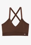 Light support sports bra - dark brown