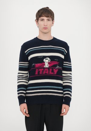 MAGLIA GIROCOLLO - Strickpullover - blu classico