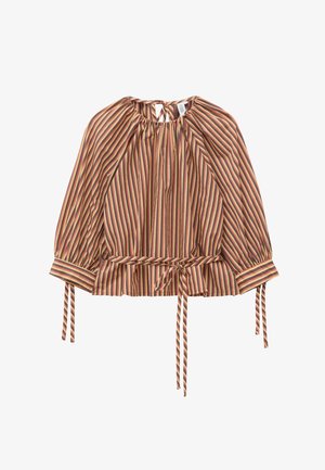 & OTHER STORIES, & OTHER STORIES DRAWSTRING CUFF BLOUSE - Blouse - brown