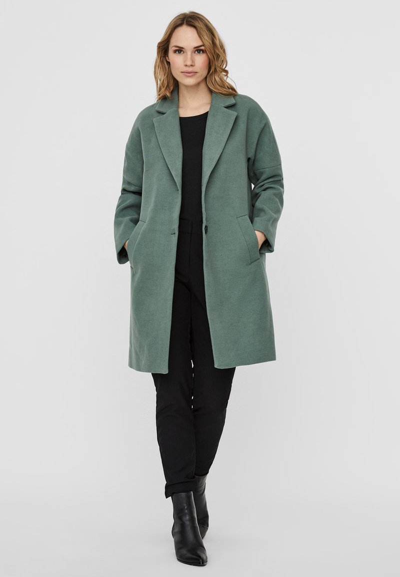Damen Parkas | Vero Moda VERO MODA MANTEL LONG Kurzmantel laurel wreath/dunkelgrün - WG08461 Damen Parkas | Vero Moda VERO MODA MANTEL LONG Kurzmantel laurel wreath/dunkelgrün - WG08461