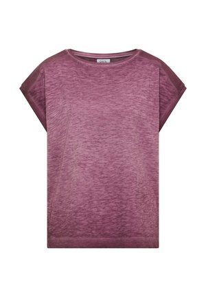 Cecil, T-SHIRT WITH BOAT NECK IN A GARMENT DYE-LOOK - T-shirt basic - sweet grape red