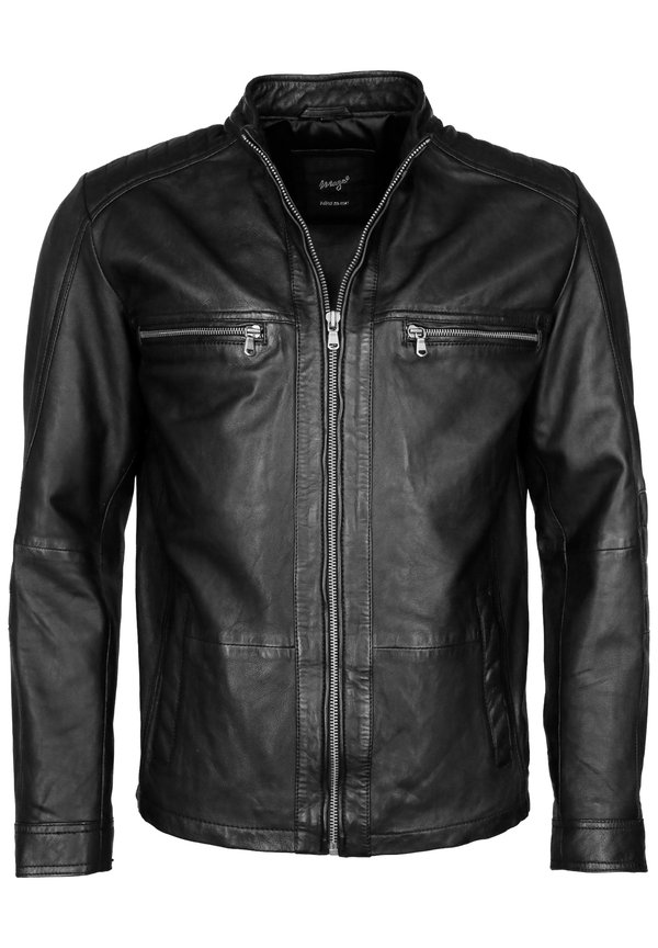 MIT KURZEM STEHKRAGEN - Lederjacke