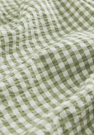 Next TALL FIT - PULL ON GINGHAM  - Stoffhose - green