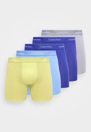 BRIEF ICON COTTON STRETCH 5 PACK - Dlhé boxerky - black/blue descent/green