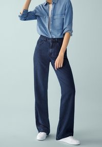 Massimo Dutti Jean flare - dark blue