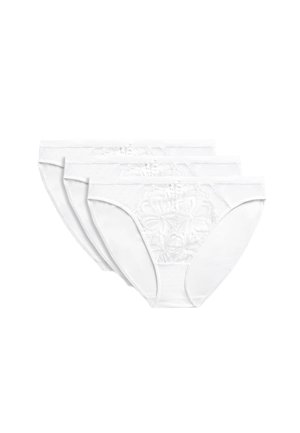 Marks & Spencer 3 PACK AMELIA HIGH LEG - Briefs - white