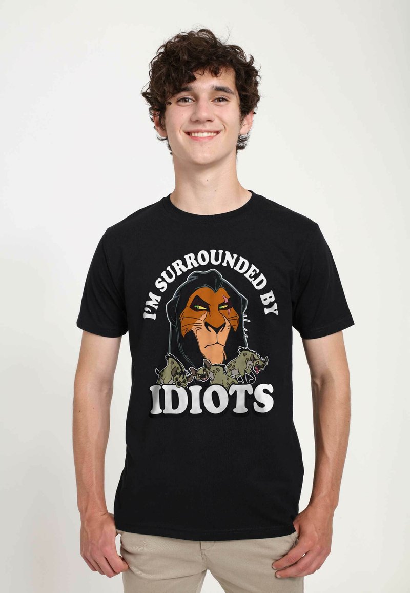 Henry Tiger LION KING IDIOTS UNISEX - T-shirt print - black