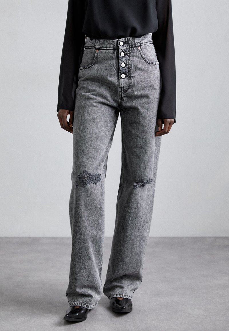 MM6 Maison Margiela PANTS POCKETS - Relaxed fit jeans - black