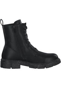 DOCKERS Bottines à lacets - schwarz silber