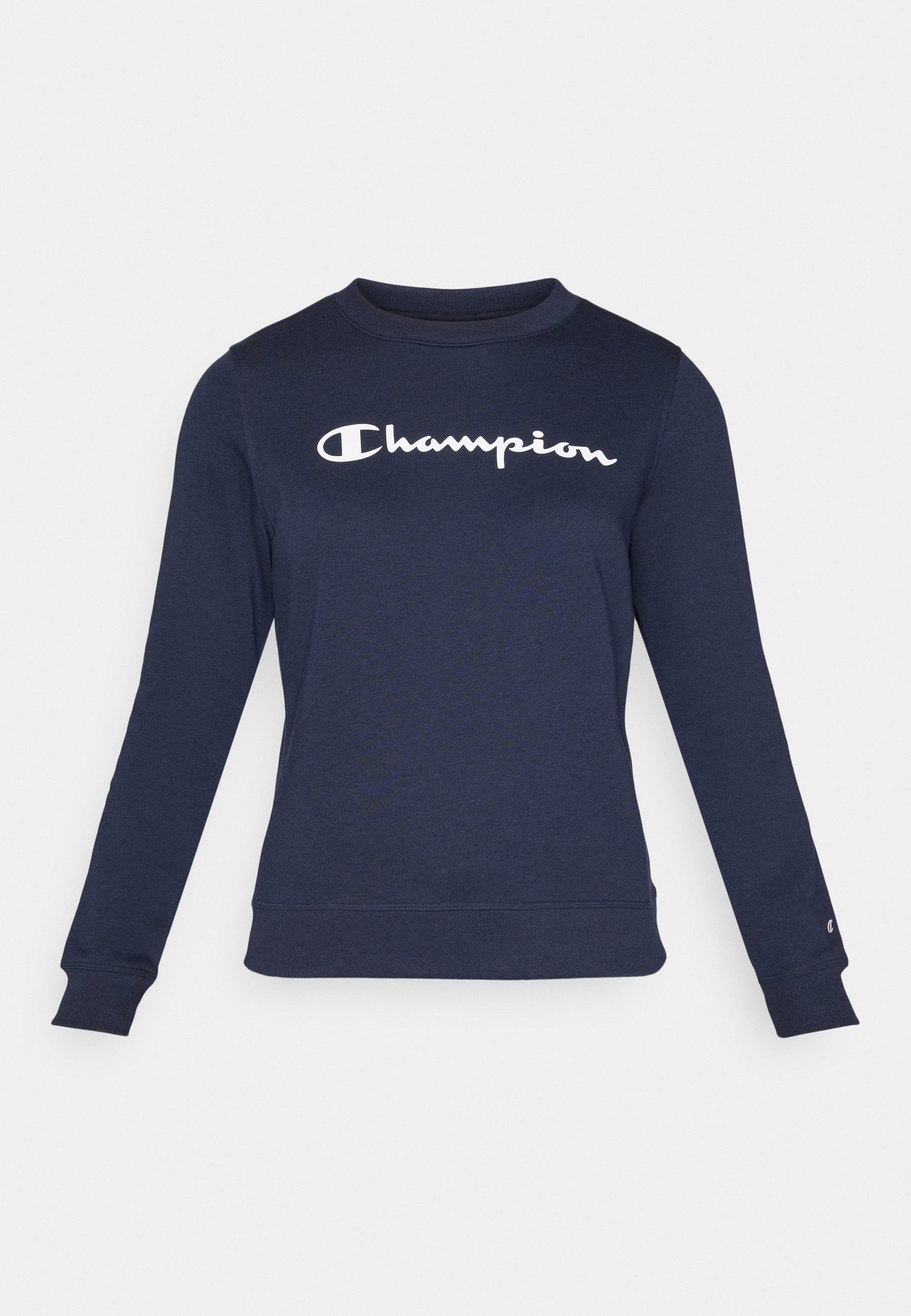 Champion BASICS CREWNECK LARGE LOGO - Mikina - navy