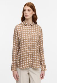 Eterna HEMDBLUSE - REGULAR FIT - Button-down blouse - hazelnut
