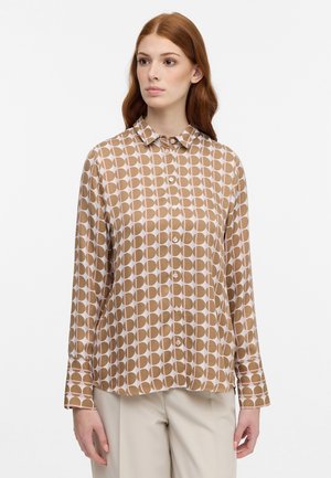 Eterna HEMDBLUSE - REGULAR FIT - Button-down blouse - hazelnut