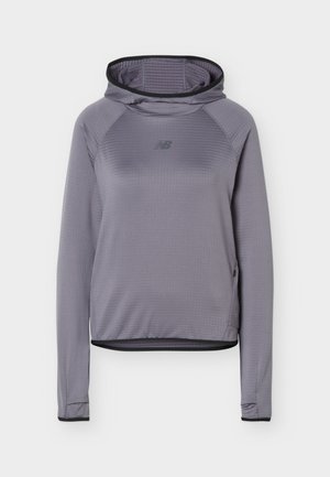 New Balance, RC ESSENTIAL GRID HOODIE - Camiseta de manga larga - neptune grey