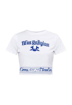True Religion, TRUE RELIGION T-SHIRT BANDEAU - T-shirt print - white