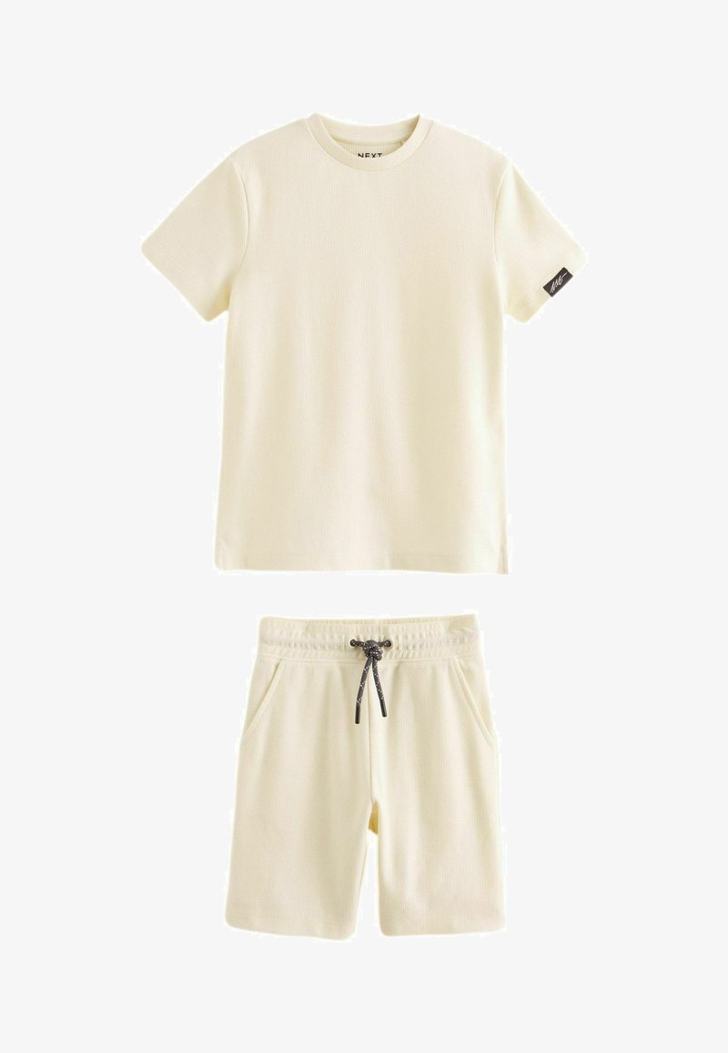 Next TEXTURE SET REGULAR FIT - Shorts - ecru cream