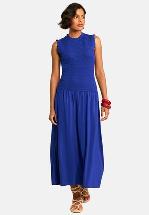 Love & Roses, SHIRRED DROP WAIST MIDI DRESS - Maxi šaty - blue