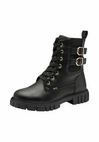 s.Oliver Stivaletti con plateau - black