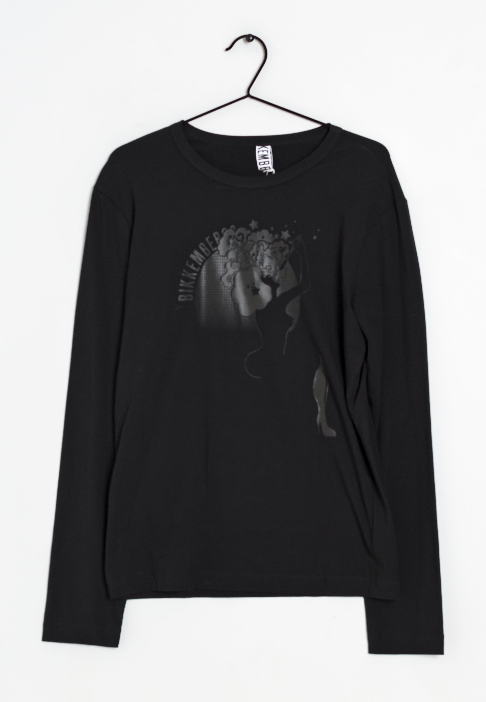 Bikkembergs Long sleeved top - black - (Pre-owned) - Zalando.ie