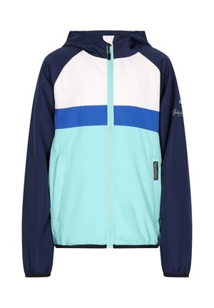 Overgangsjakke - türkis colorblock