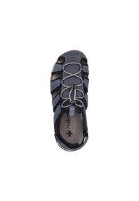 Sandale marine avec design ouvert, dotée de lacets élastiques réglables, d'un intérieur rembourré et d'une semelle extérieure en caoutchouc texturé pour une meilleure adhérence.