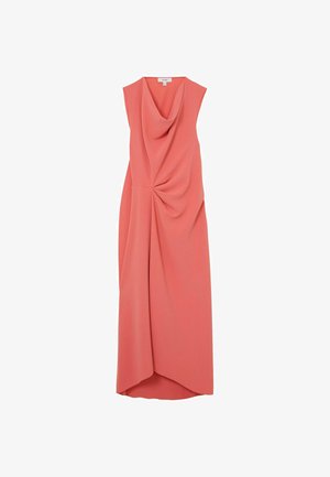 Reiss, PETITE FIT - DOROTA DRAPE-DETAIL SLEEVELESS MIDI DRESS - Gallakjole - coral pink