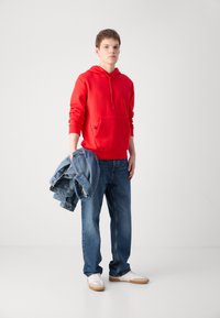 BOSS SOODY - Kapucni - open red