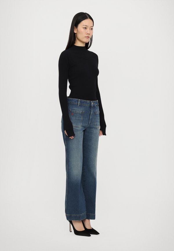CROPPED KICK ALINA - Straight leg jeans - heavy vintage indigo2