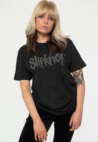 Paradiso Clothing SLIPKNOT HI- BUILD BAND LOGO - Print T-shirt - black