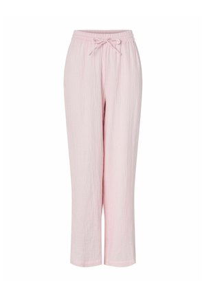 Pieces, PCSASTINA HW WIDE PANTS WVN BC - Bukser - cradle pink