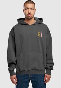 Merchcode WORDING - HI HEAVY  - Mikina s kapucí - darkgrey