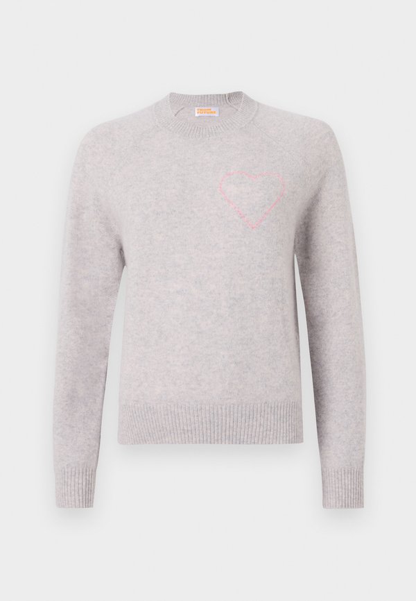 COEUR BRODE - Jumper - gris chine clair3