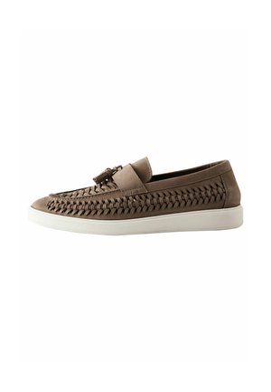 REGULAR FIT -WEAVE LOAFERS - Slipper - mid stone