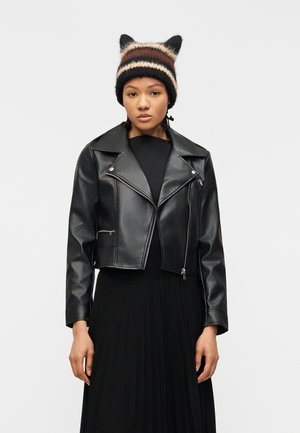 ONLCARMEN BIKER - Μπουφάν από συνθετικό δέρμα - black