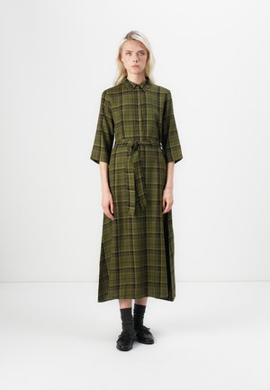 JDYSTAY SHIRT DRESS - Vestido camisero - black/green olive