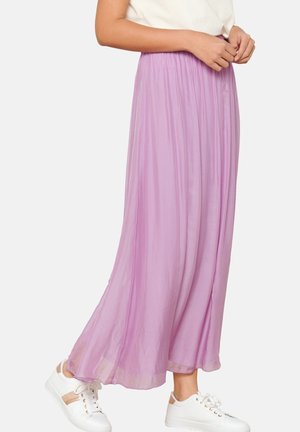 FLOWING  - Maxi skirt - pastel lilac