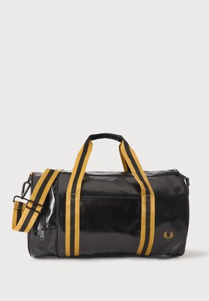 Fred Perry, TIPPED BARREL BAG UNISEX - Sac de sport - black/gold-coloured