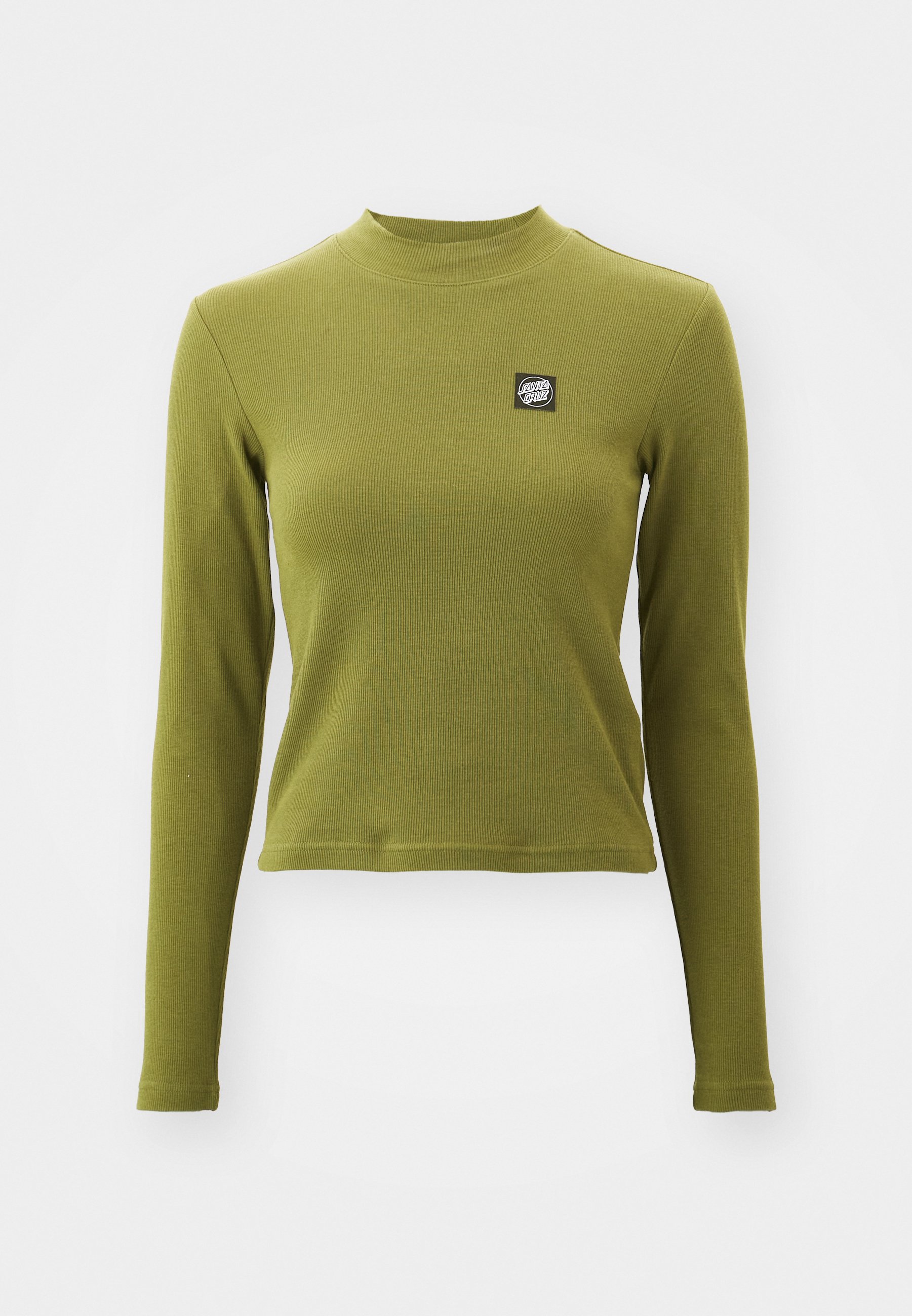 売れ筋商品|||サンタクルーズ Tシャツ レディース トップス OPUS DOT MOCK NECK - Long sleeved top - sea kelp OPUS DOT MOCK NECK Long Sleeved Top in Sea Kelp Color
