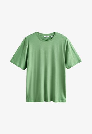 Next, REGULAR FIT - LIGHTWEIGHT SLUB MODAL T-SHIRT . - Základné tričko - green