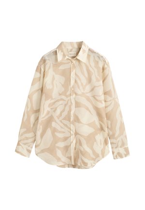 GANT REL PALM PRINT - Blusa - dry sand
