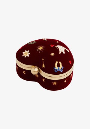 FABLE ENGLAND, LOVE SCATTER EMBRODIERED BOX - Andre accessories - red