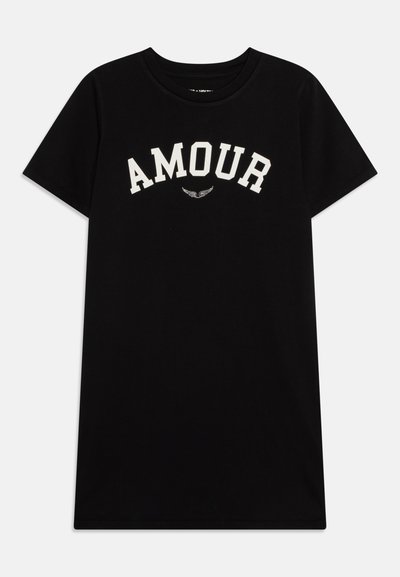 SHORT DRESS - Robe en jersey - black