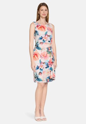 MIT BLUMENPRINT - Robe de jour - rosé red