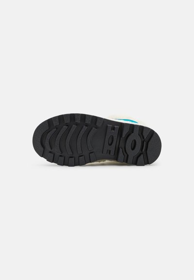 Marni UNISEX - Botins de atacadores - ivory/light blue
